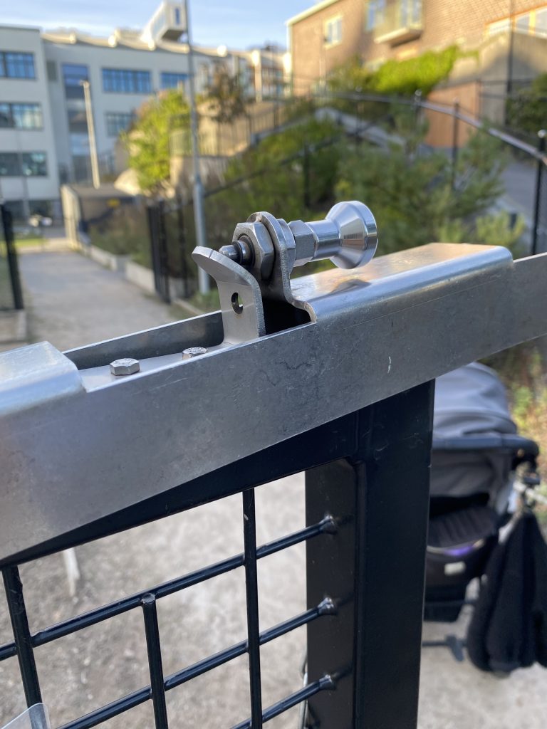 lås till grind ergonomiskt