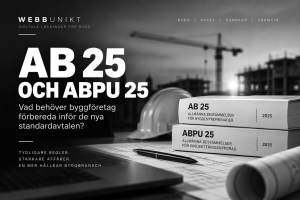 ab25 och abpu25 nya standardavtal