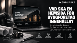 vad ska hemsida bygg innehalla